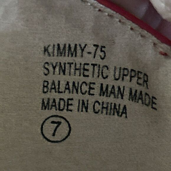 Chase + Chloe Kimmy 75 Women Size 7 Red Heel Round Toe Mary Jane Dress Pumps Rck - Picture 10 of 10